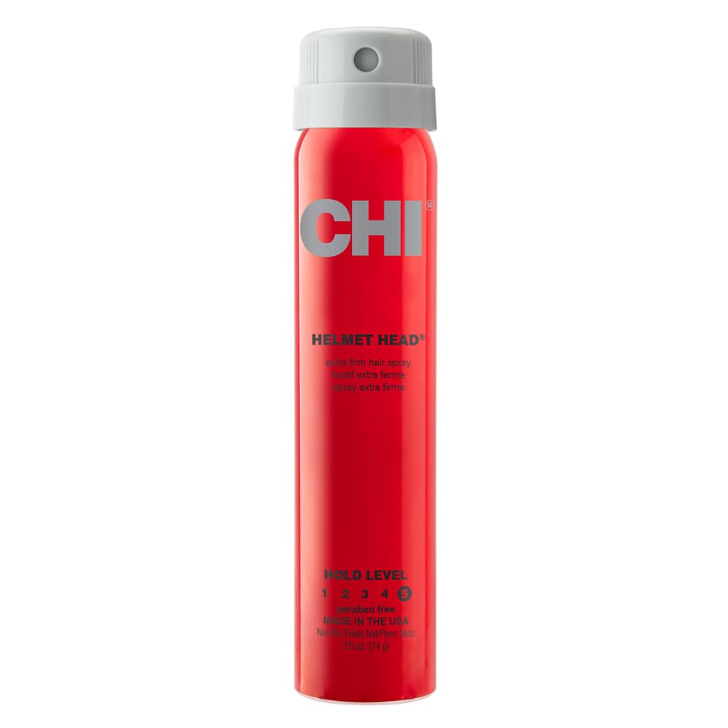 CHI ヘルメットヘッド エクストラファーム ヘアスプレー 湿気から髪を守り、ボリュームのあるヘアスタイルを実現 硫酸塩・パラベンフリー 2.6液量オンス