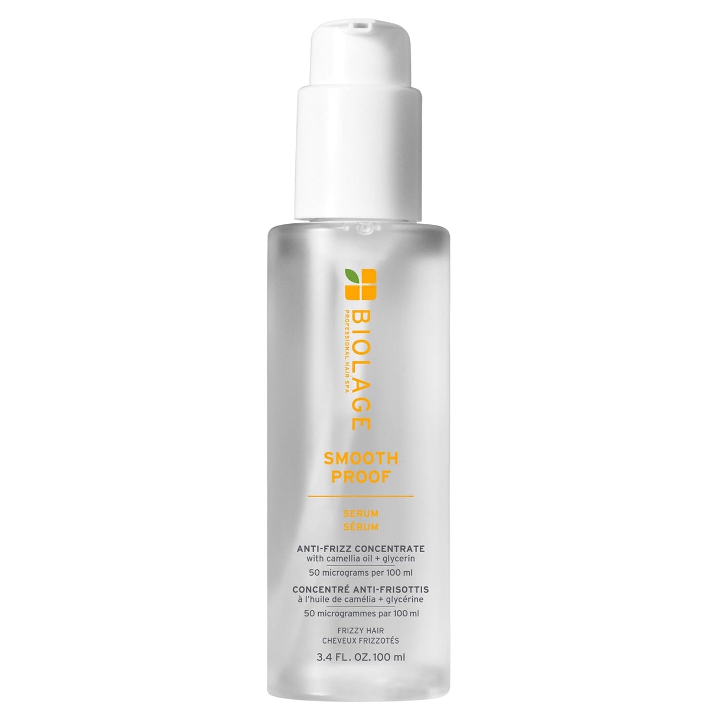 Biolage Smooth Proof Serum Hydrates & Heals Brittle Strands Frizz Control Hair Serum with Camellia Oil & Glycerin 3.4 fl oz