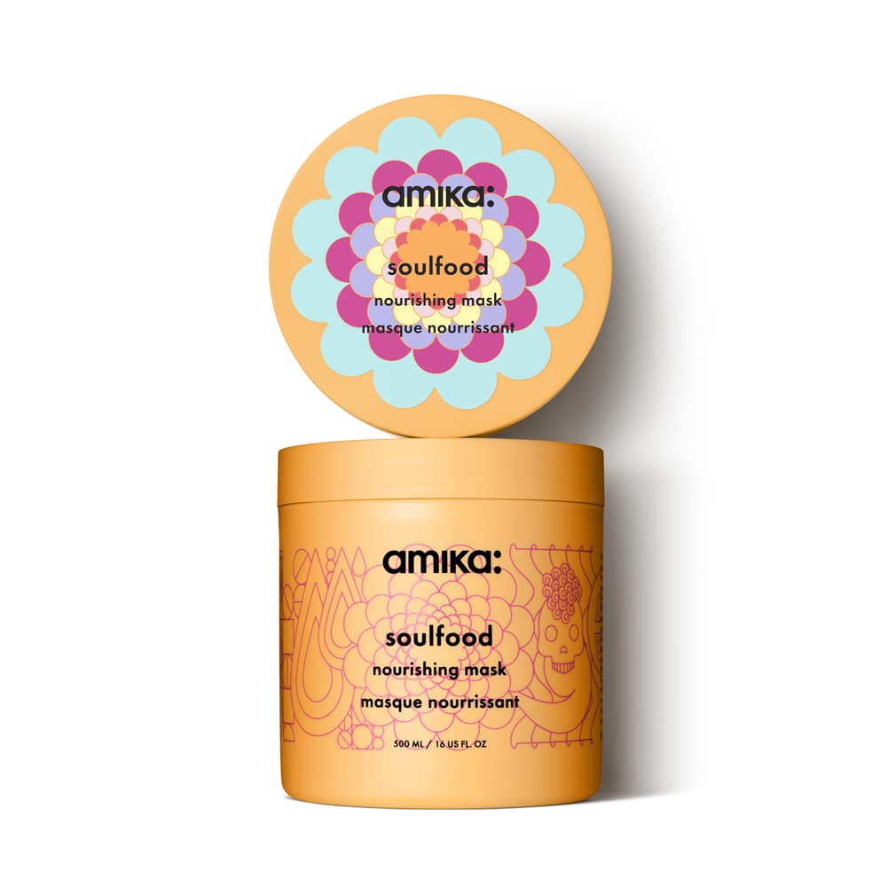 Amika Soulfood Nourishing Mask - Deep Conditioning, Hydrates & Repairs, For All Hair Types, 16 fl oz