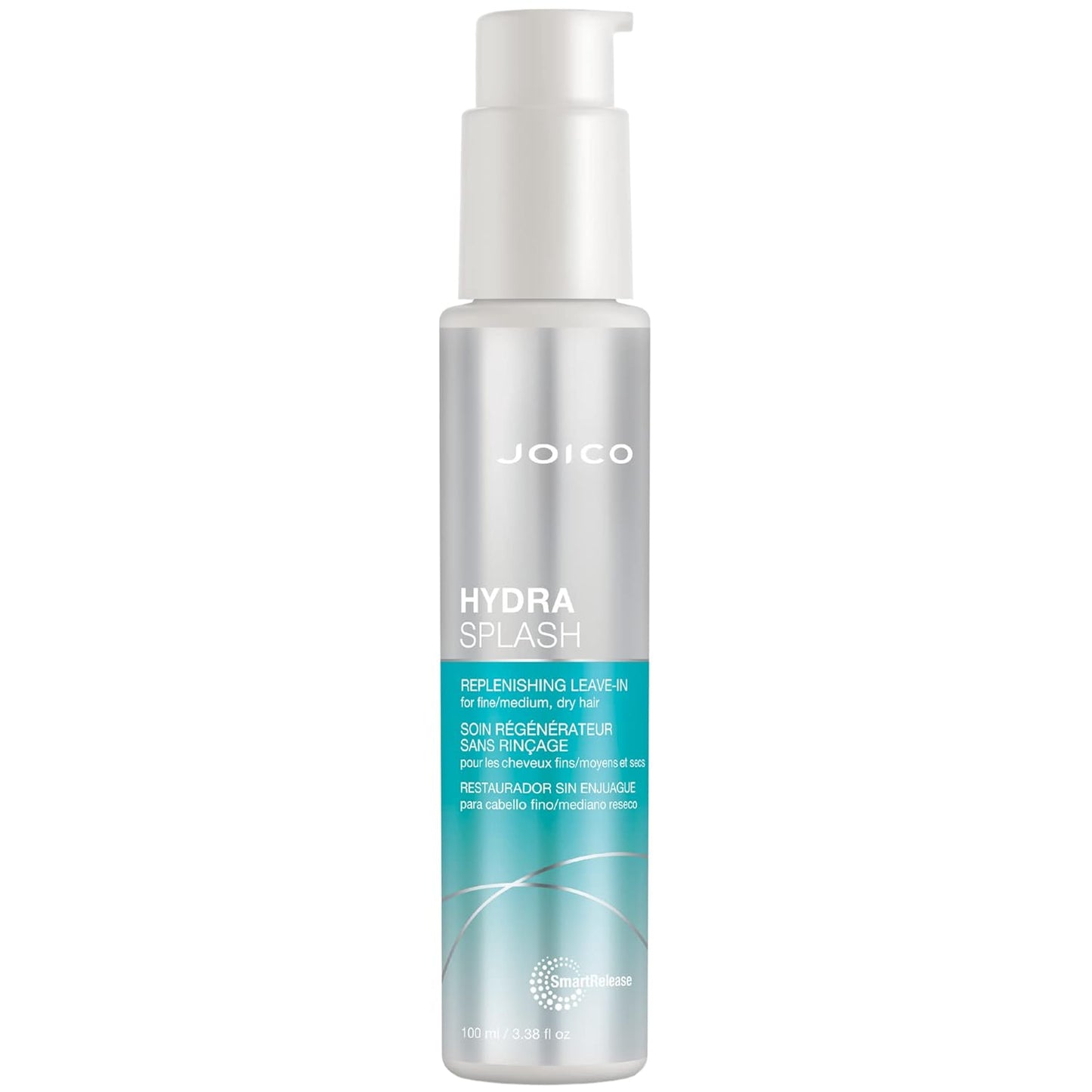 Joico HydraSplash Replenishing Leave-In For Fine, Medium, Dry Hair Boosts Shine & Softness Tames Frizz & Hydrates With Sea Kelp & Coconut Water 3.38 fl oz