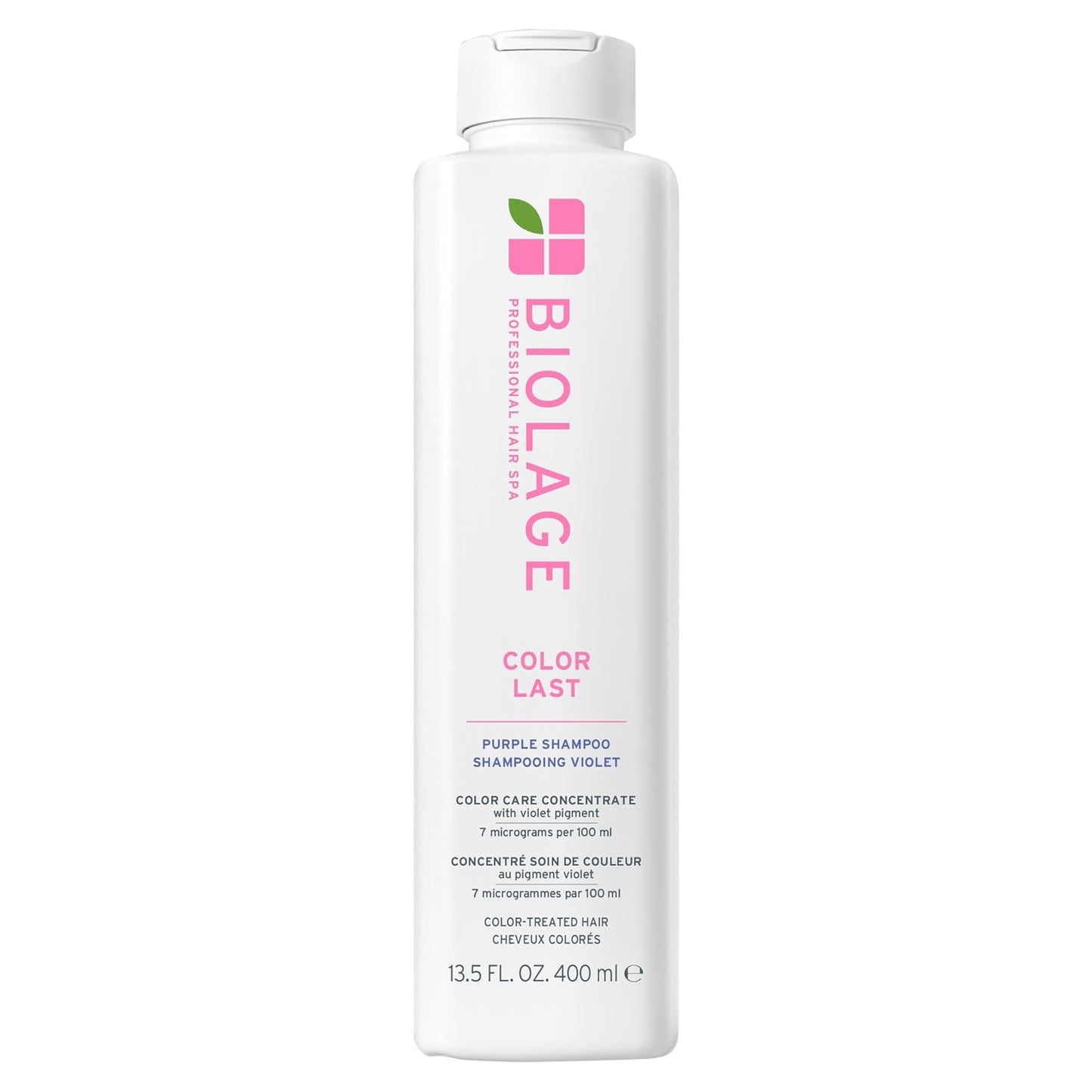 Biolage Color Last Purple Shampoo – pH Balancing for Color-Treated Blonde Hair, Neutralizes Brass, Vegan, 13.5 fl oz