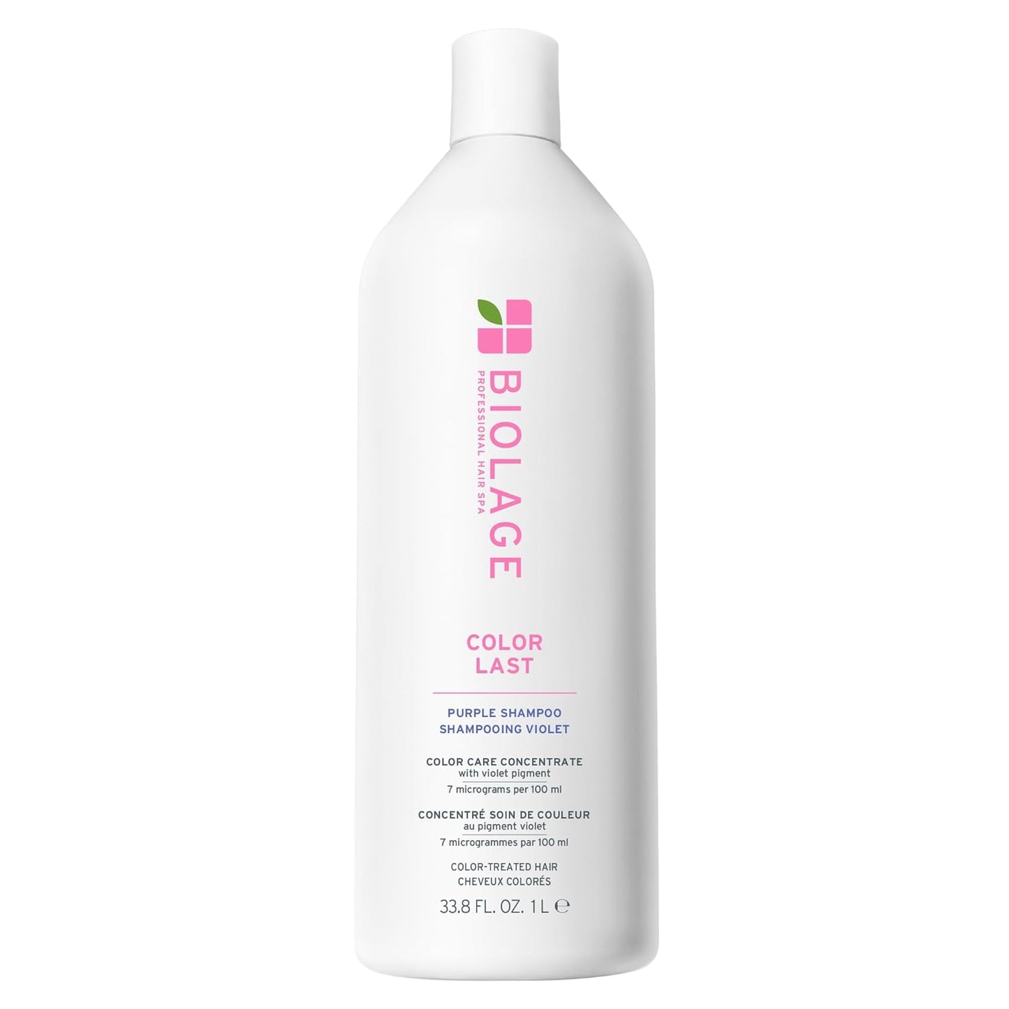 Biolage Color Last Purple Shampoo – pH Balancing for Color-Treated Blonde Hair, Neutralizes Brass, Vegan, 33.8 fl oz