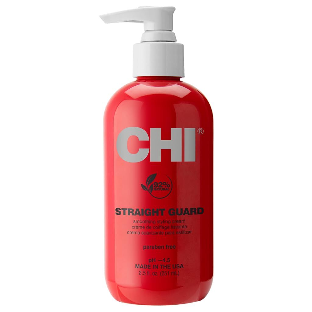 CHI Straight Guard Smoothing Styling Cream for Sleek, Frizz-Free Hair 8.5 fl oz