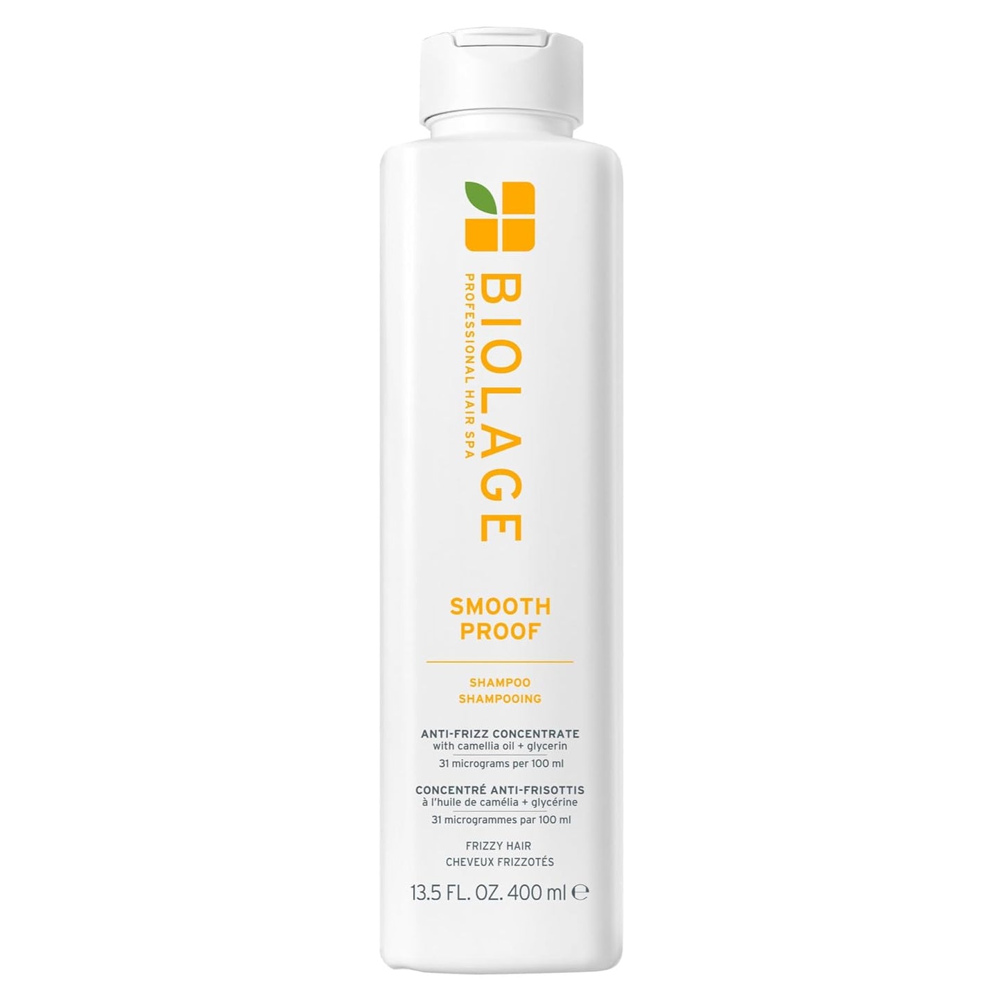 Biolage Smooth Proof Shampoo – Gently Cleanses & Tames Frizz for Frizzy Hair with Camellia Oil & Glycerin, Vegan & Paraben-Free 13.5 fl oz
