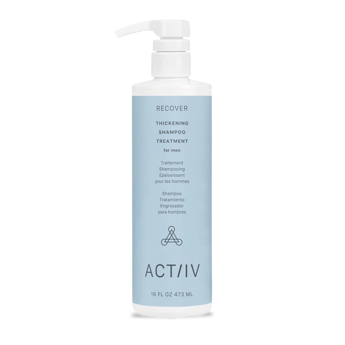 ACTIIV Recover Thickening Hair Loss Shampoo for Men, Deep Cleansing Treatment, 16 fl oz