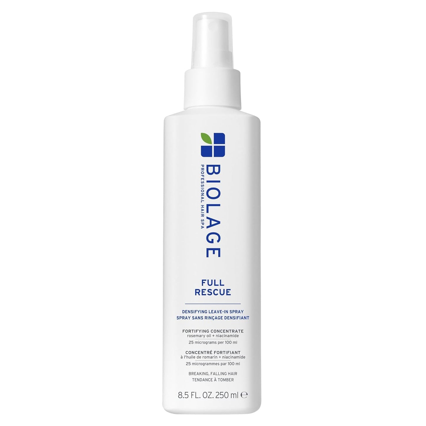 Biolage Full Rescue Densifying Leave-In Spray – Increases Hair Density, Controls Flyaways & Detangles Thinning Hair with Rosemary Oil & Niacinamide, Vegan & Cruelty-Free 8.4 fl oz