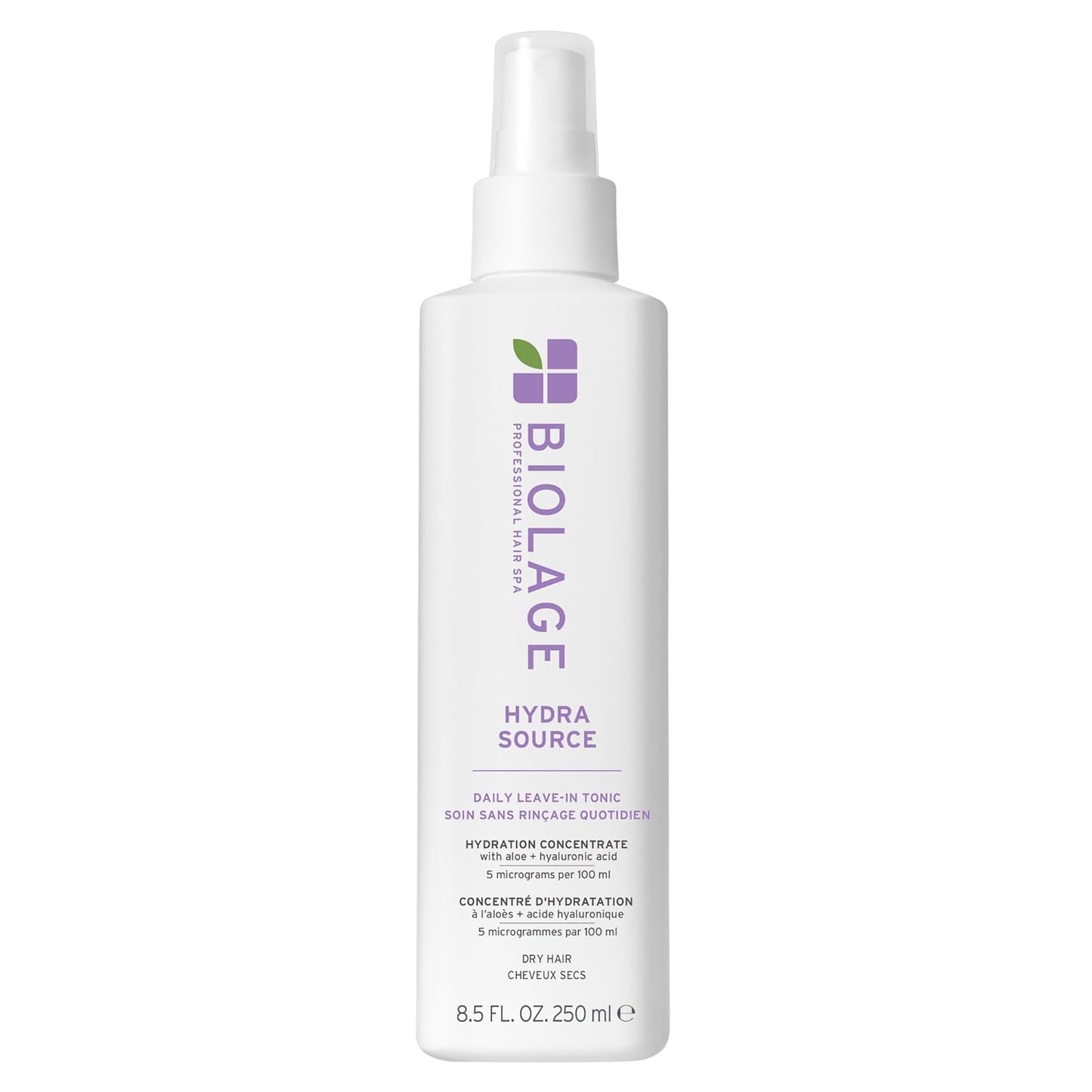 Biolage Hydra Source Daily Leave-In Tonic Moisturizes & Detangles, With Aloe & Hyaluronic Acid, For Dry Hair – 8.5 fl oz