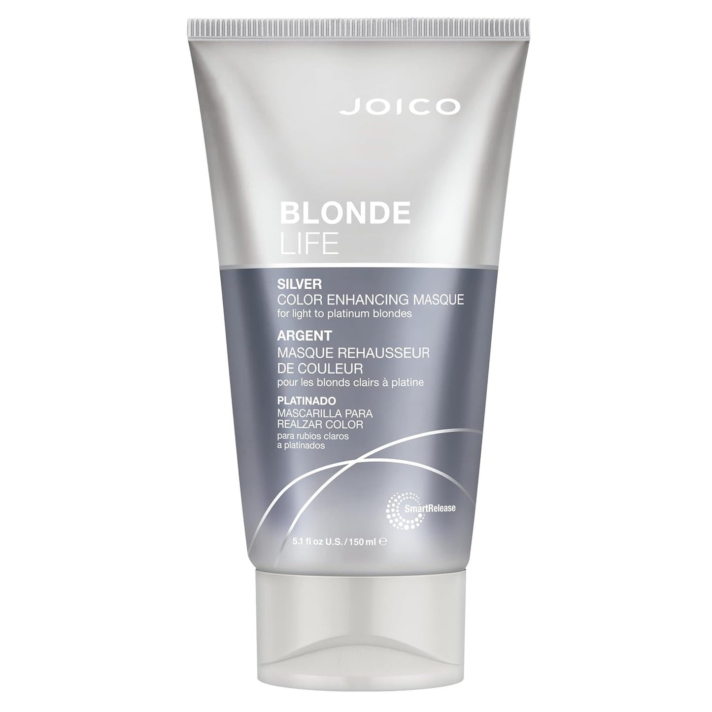 Joico Blonde Life Violet Enhancing Masque - Color-Depositing Treatment for Blonde Hair, Maintain Blonde Tones with Monoi & Tamanu Oil, 5.1 fl oz