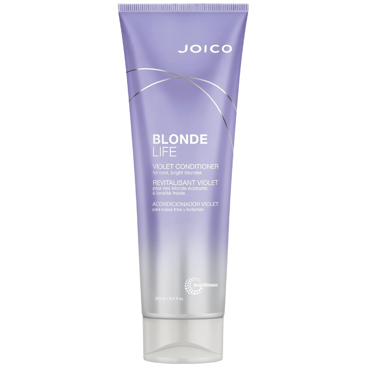 Joico Blonde Life Violet Conditioner - Sulfate-Free Conditioner for Cool & Bright Blonde Hair, Neutralizes Brass & Yellow Tones, Boosts Shine with Monoi & Tamanu Oil, 8.5 fl oz