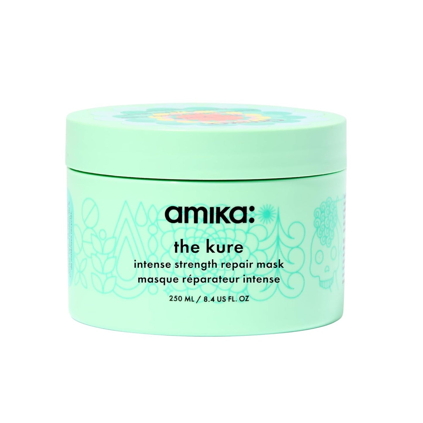 Amika The Kure Intense Strength Repair Mask – Deep Conditioning & Strength Repair for Damaged Hair, 8.4 fl oz