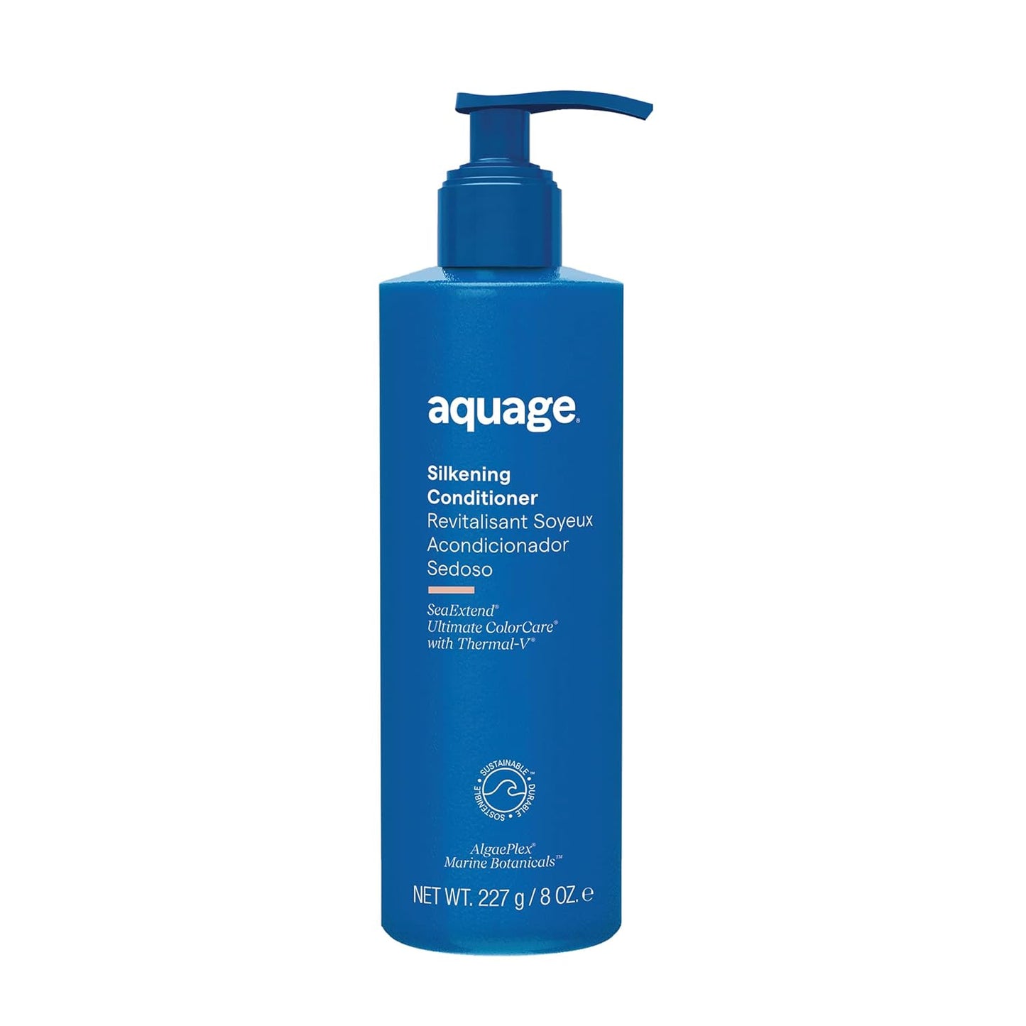 AQUAGE SeaExtend Silkening Conditioner, Improves Manageability & Prepares Hair for Sleek, Frizz-Free Styling, 8 fl oz