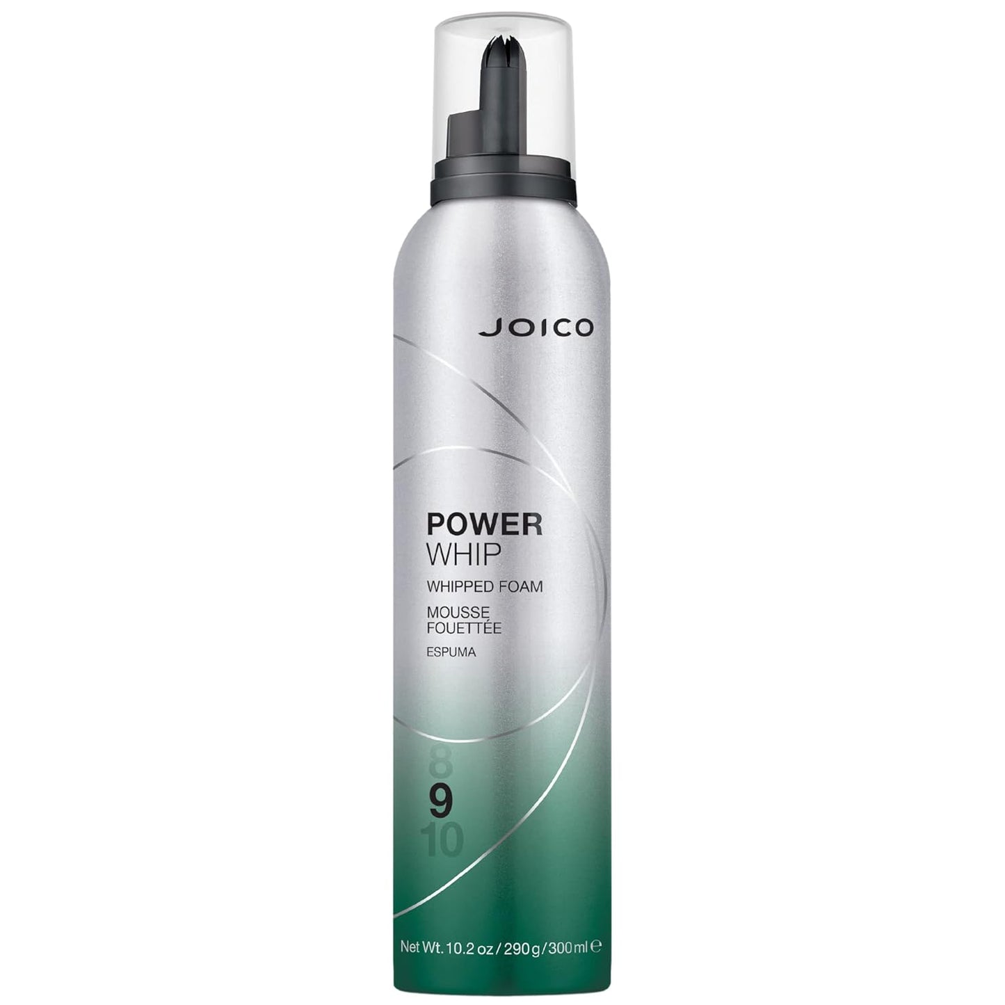 Joico Power Whip Whipped Foam for Most Hair Types Add Volume and Body Thermal Heat Humidity and Pollution Protection Boost Shine Control Frizz and Flyaways Silicone and Paraben Free 10.2 fl oz