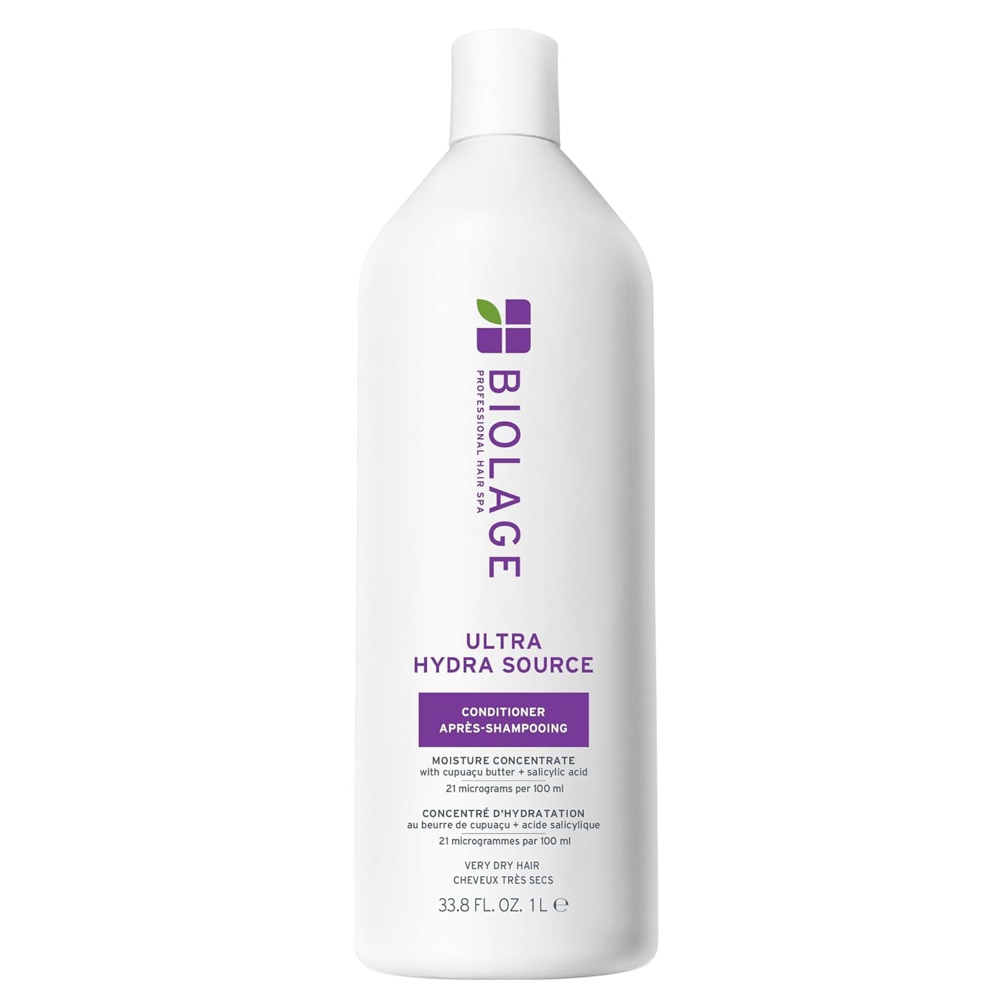 Biolage Ultra Hydra Source Conditioner – For Very Dry, Thick Hair, Intense Moisture with Cupuaçu Butter & Salicylic Acid 33.8 fl oz