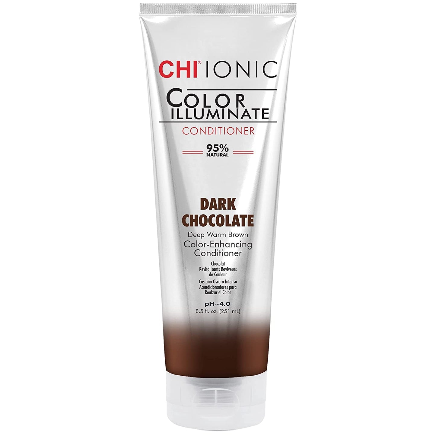 CHI Color Illuminate Conditioner, Maintains Fresh Color for Natural & Color-Treated Hair, Dark Chocolate, Sulfate, Paraben & Cruelty-Free, 8.5 fl oz