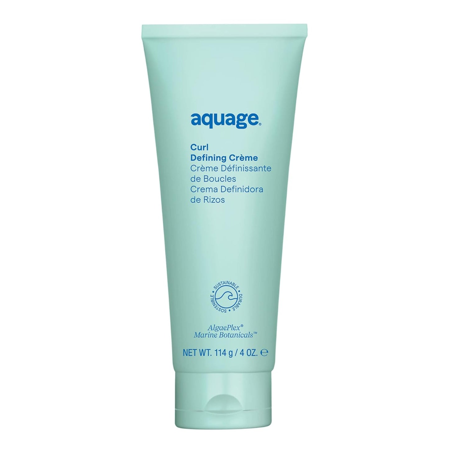 AQUAGE Curl Defining Crème, Medium Hold for Curly Hair, Defines & Moisturizes for Soft, Silky, Frizz-Free Curls, 4 fl oz