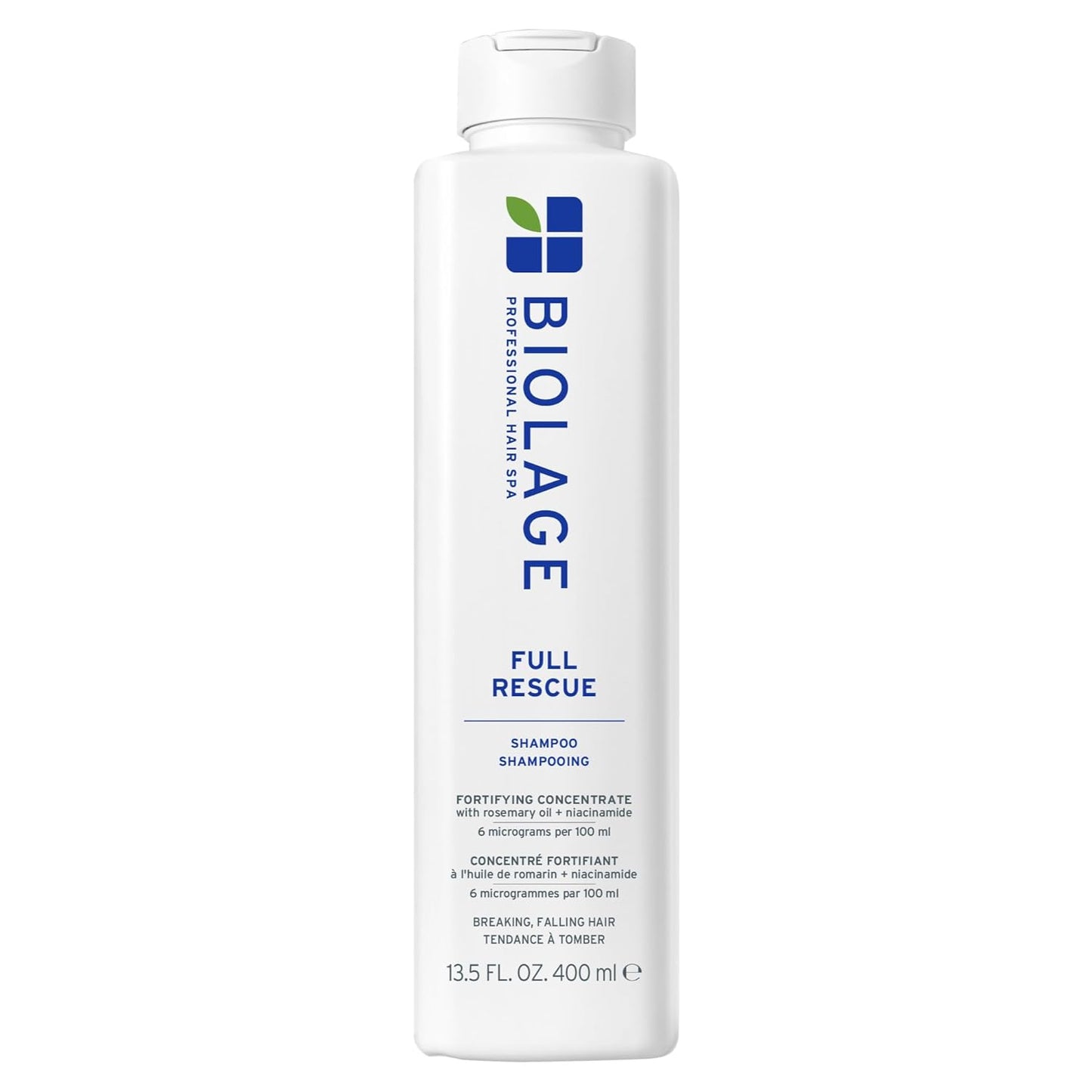 Biolage Full Rescue Shampoo – Fortifies & Instantly Fuller-Looking Hair with Rosemary Oil & Niacinamide, Vegan & Cruelty-Free 13.5 fl oz