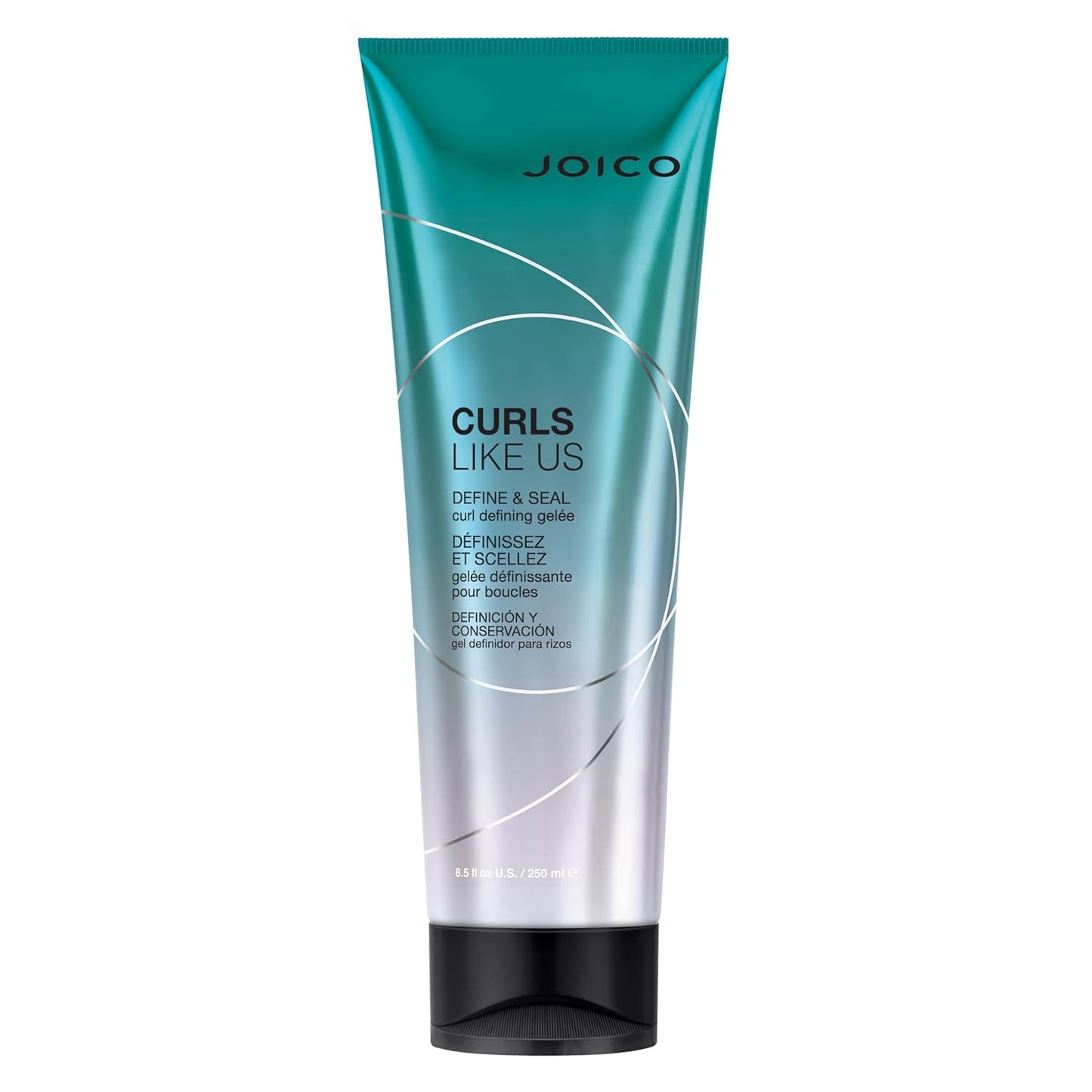 Joico Curls Like Us Define & Seal Curl Defining Gelee Medium Hold Reduces Frizz Heat Protection up to 450°F For Curly Hair 8.5 fl oz