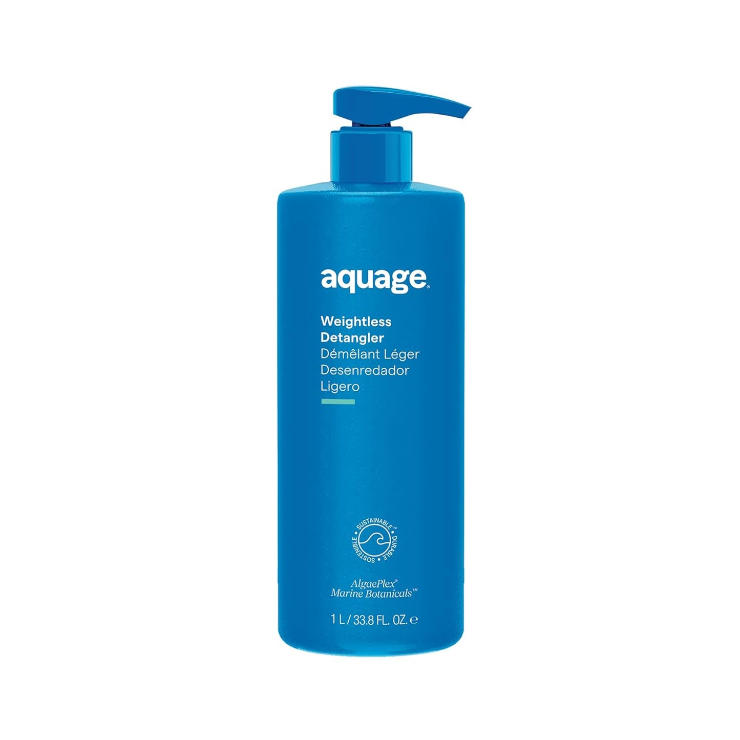 AQUAGE Weightless Detangler, Ultra-Light Hydrating Conditioner That Restores Moisture & Eliminates Tangles, 33.8 fl oz