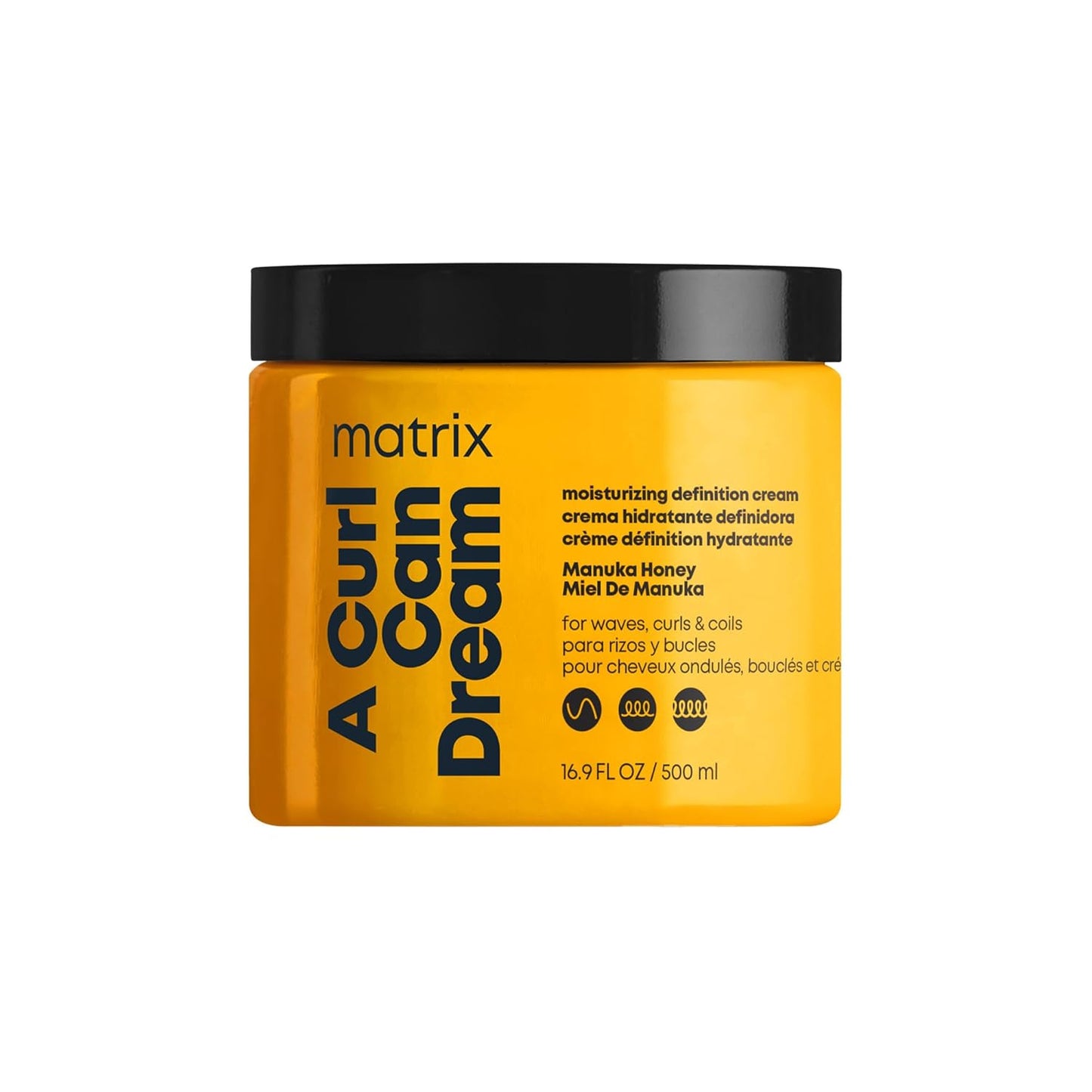 Matrix A Curl Can Dream Moisturizing Leave-In Cream – Moisturizes & Defines Curls, For Curly, Coily & Wavy Hair, Heat Protection, Frizz Control & Detangler, 16.9 fl oz