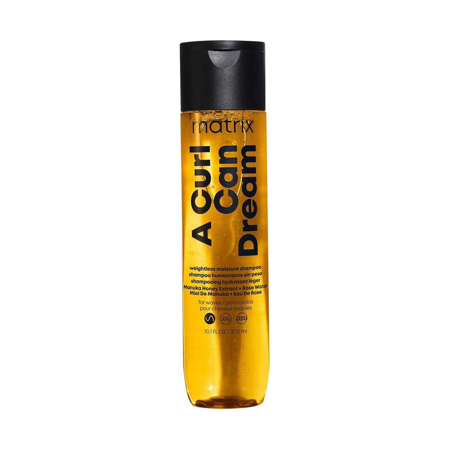 MATRIX A Curl Can Dream Weightless Moisture Shampoo, Frizz Control & Hydration, Manuka Honey & Rose Water, Silicone-Free 10.1 fl oz
