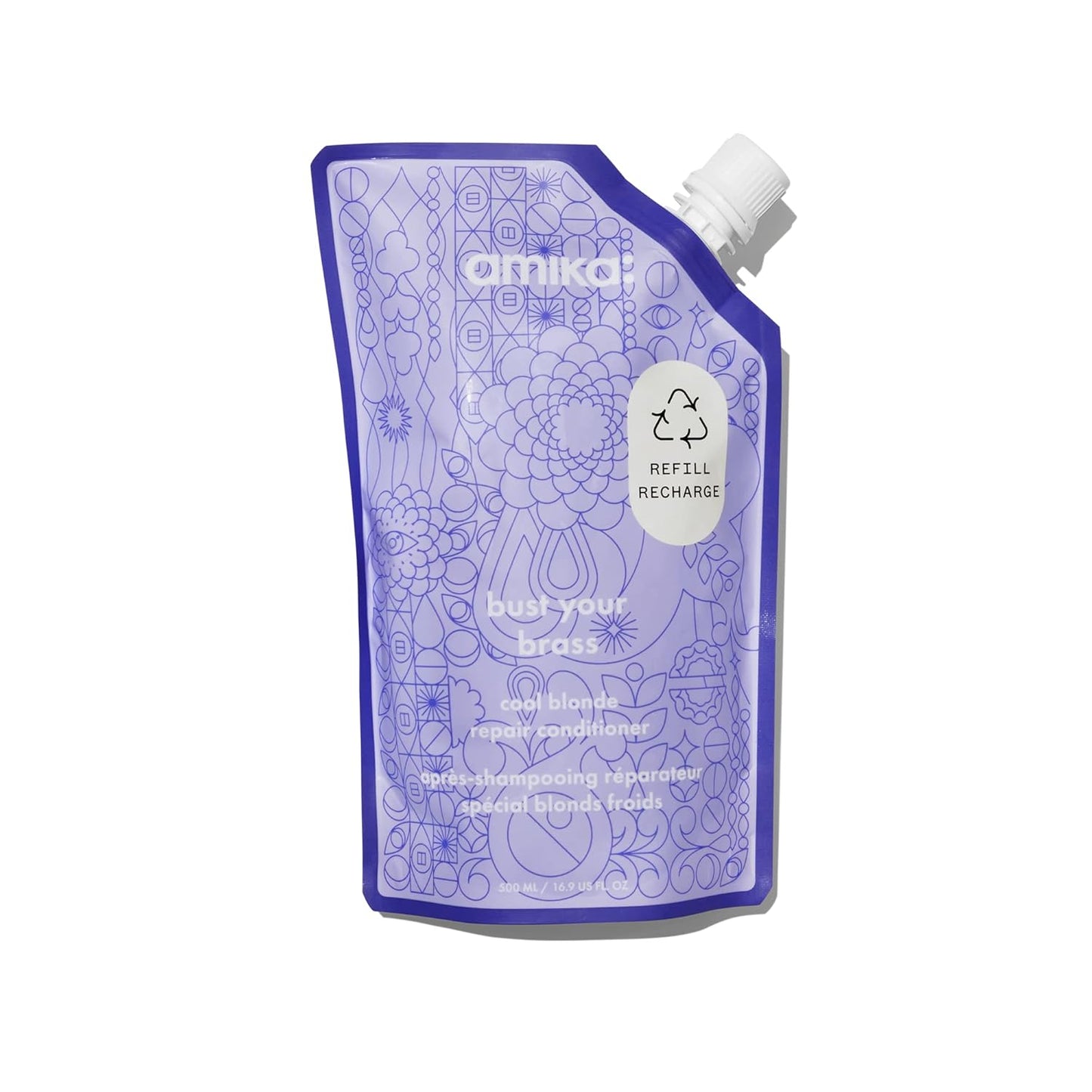 Amika Bust Your Brass Cool Blonde Strength Repair Conditioner – 16.9 oz