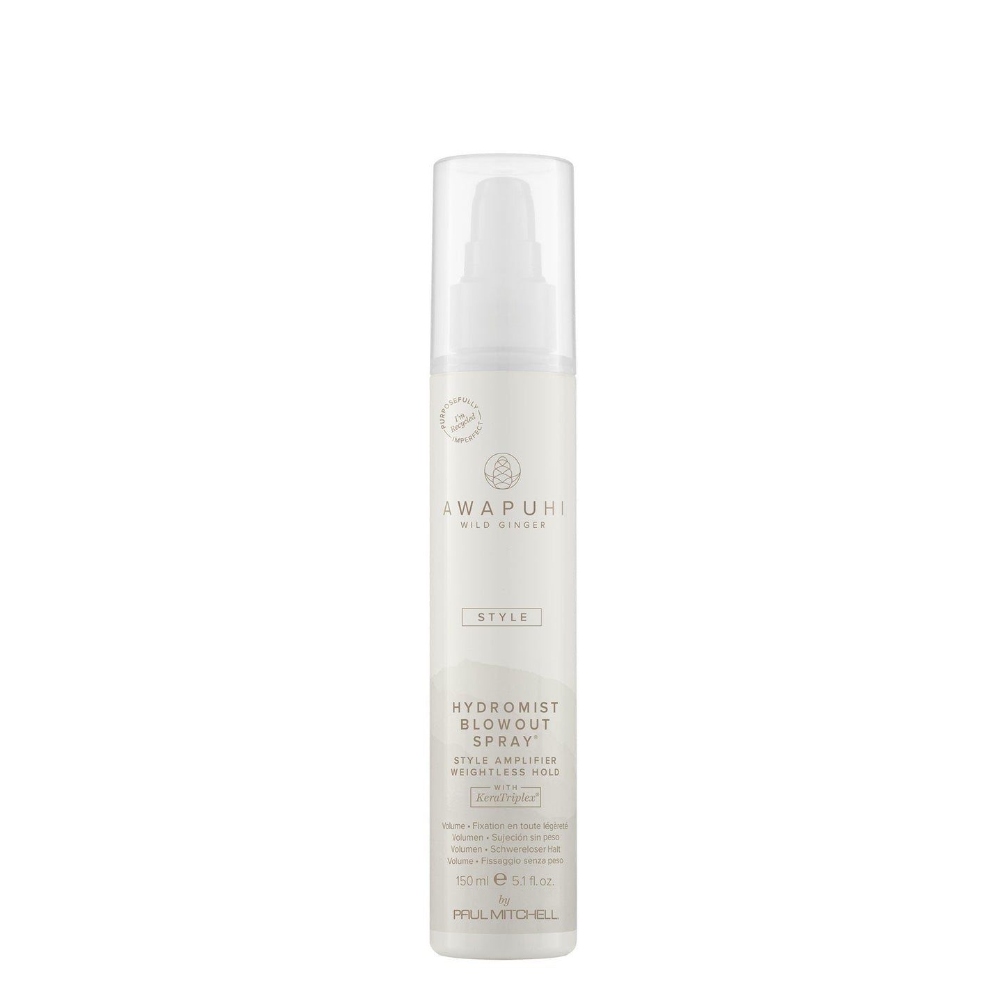 Awapuhi Wild Ginger HydroMist Blowout Spray Lightweight Styling Spray for Shine and Frizz Control 5.1 fl oz