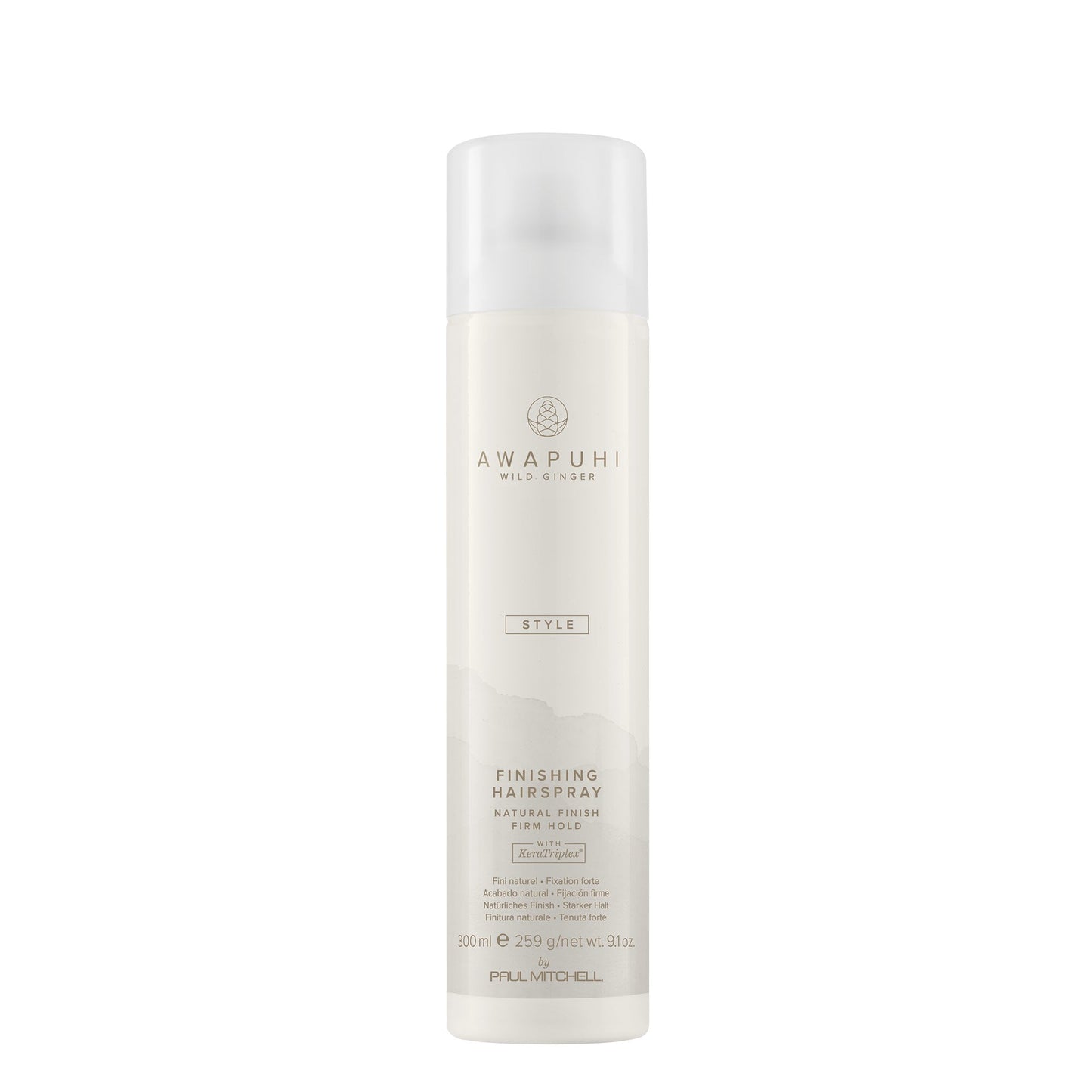 Awapuhi Wild Ginger Finishing Spray Lightweight Hold and Shine for All Hair Types 9.1 fl oz