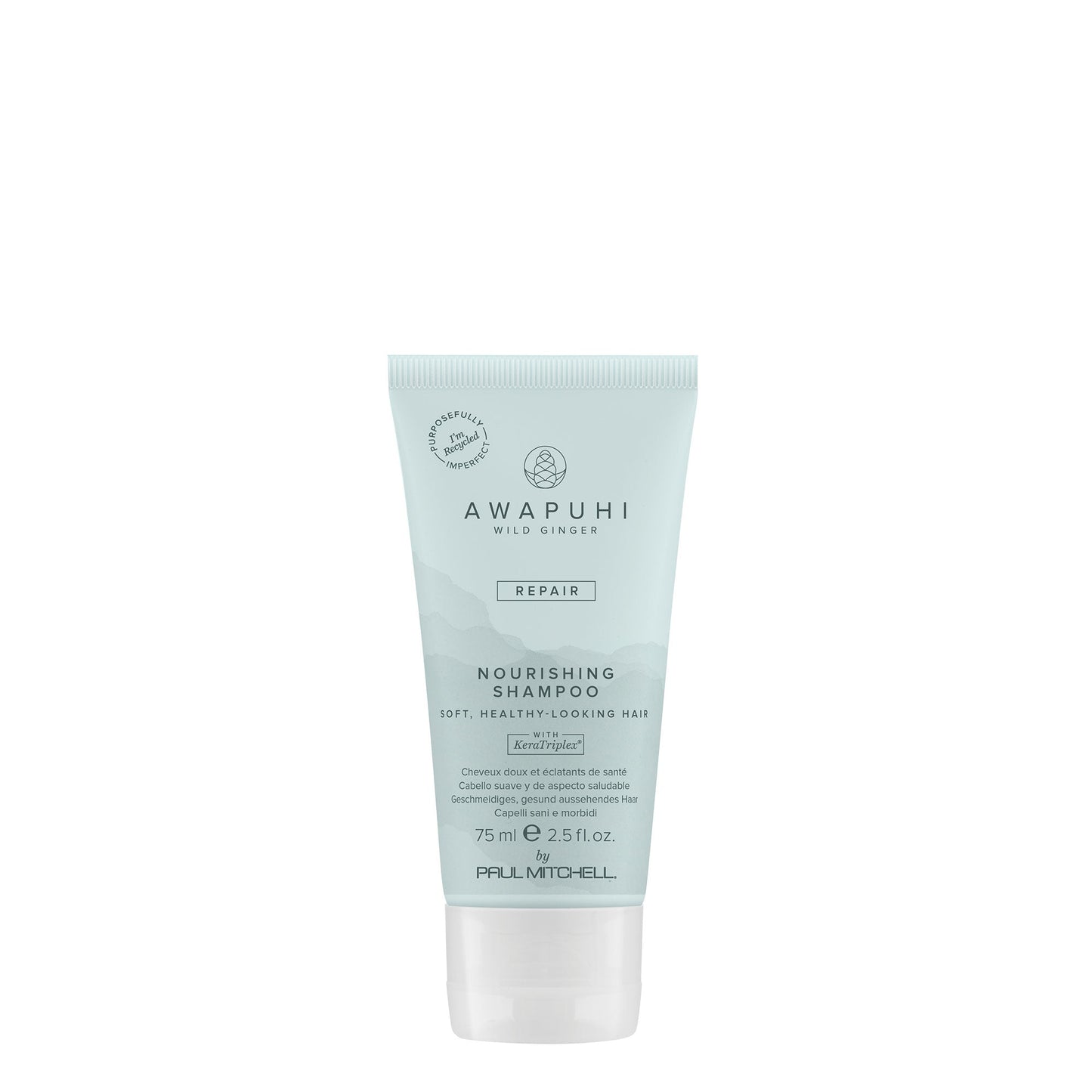 Awapuhi Wild Ginger Nourishing Shampoo Moisturizing and Smoothing Cleanser for Dry Damaged and Color Treated Hair 2.5 fl oz