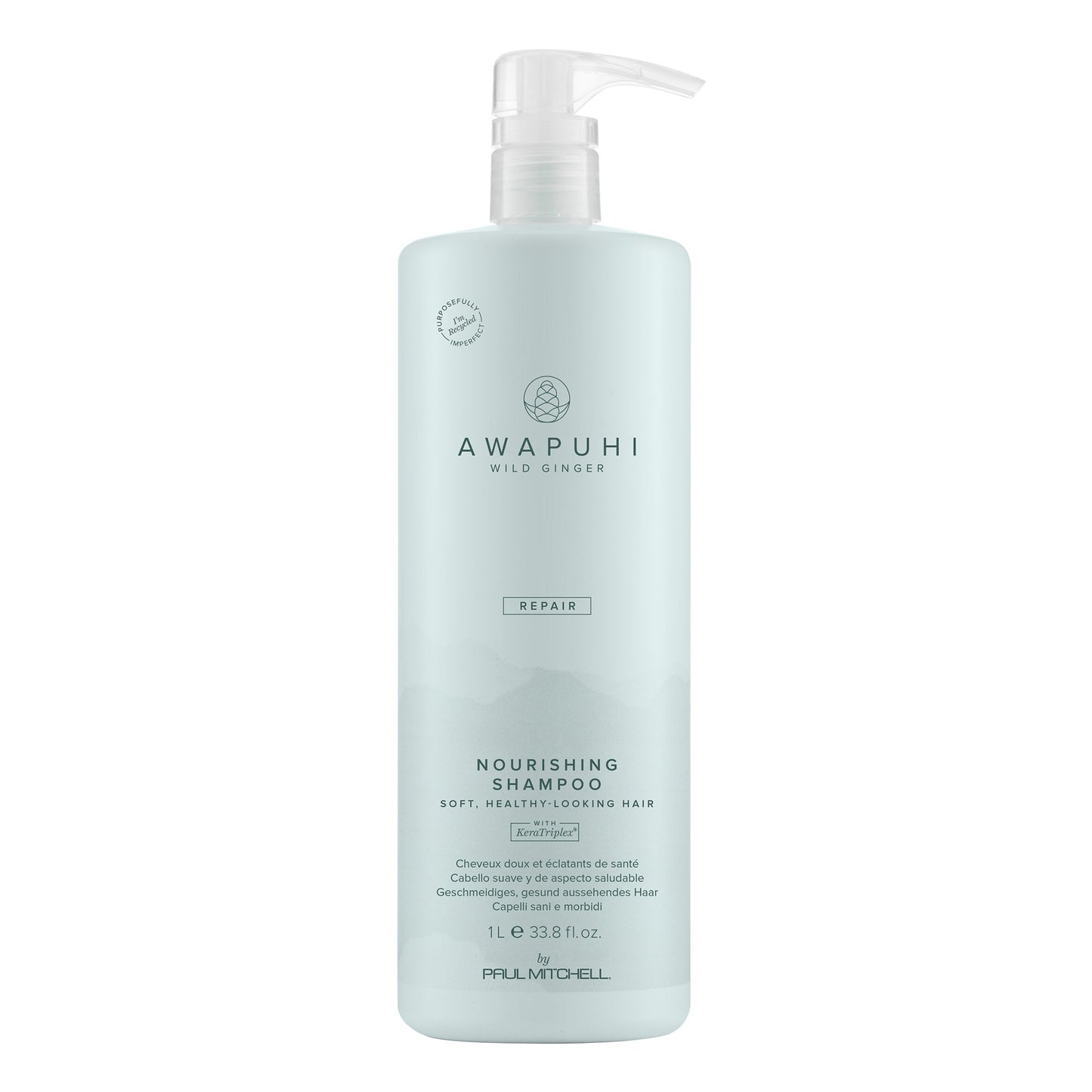 Awapuhi Wild Ginger Nourishing Shampoo Moisturizing and Smoothing Cleanser for Dry Damaged and Color Treated Hair 33.8 fl oz
