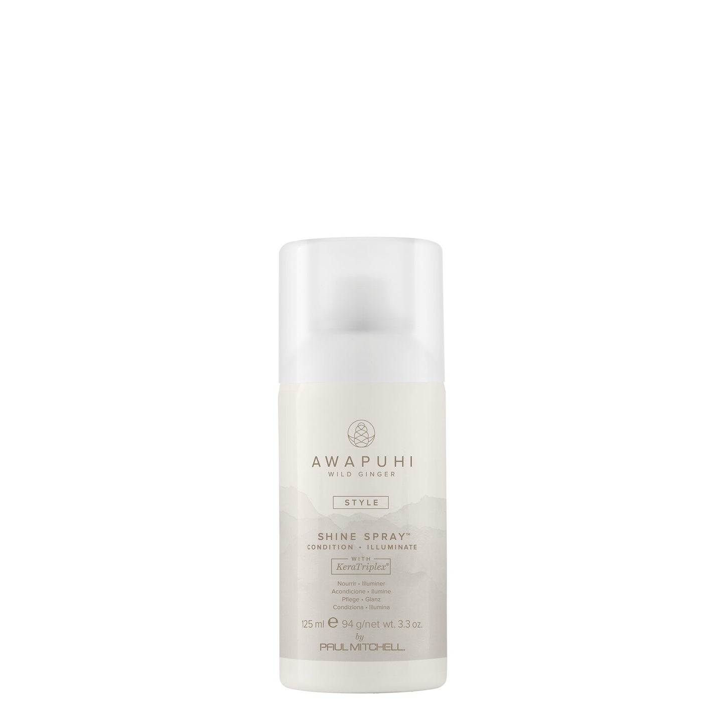 Awapuhi Wild Ginger Shine Spray Lightweight Finishing Spray for Smoothness and Brilliant Shine 3.3 fl oz