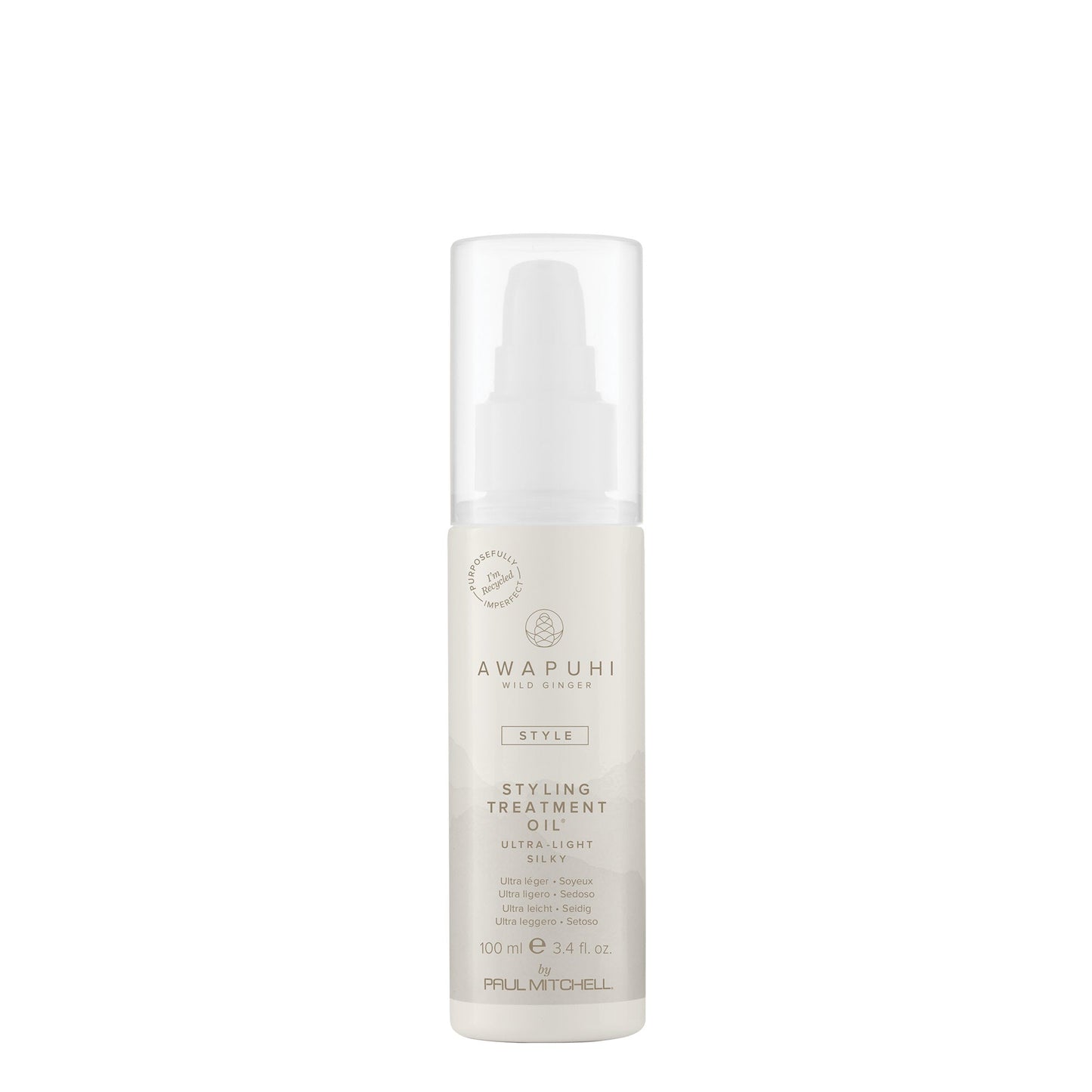 Awapuhi Wild Ginger Styling Treatment Oil Lightweight Smoothing and Shine Enhancing Oil 3.4 fl oz