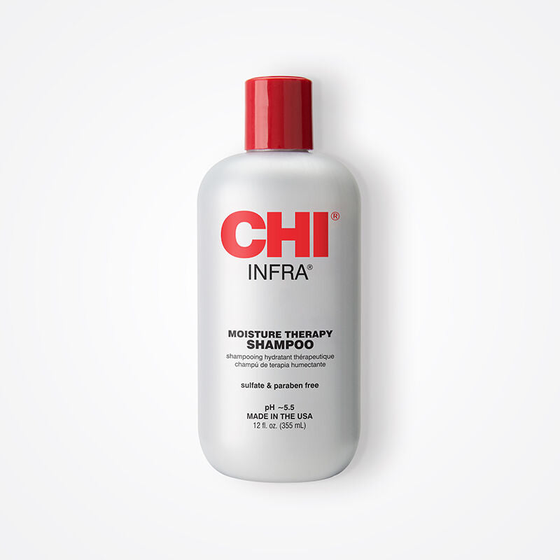 CHI インフラシャンプー 優しく洗浄し、潤いを与え、あらゆる髪質に栄養を与えます。熱から髪を守り、硫酸塩、パラベン不使用。動物実験なし。12液量オンス
