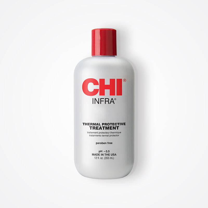 CHI インフラサーマルプロテクティブトリートメント、熱活性化保湿美容液(ツヤとハリを与える)、硫酸塩フリー、12液量オンス