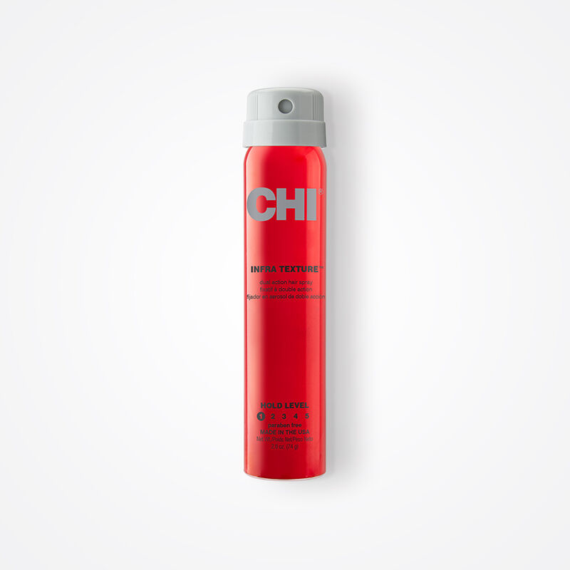 CHI インフラテクスチャー ヘアスプレー、速乾性、軽いホールド感、ツヤ&熱保護、2.6液量オンス