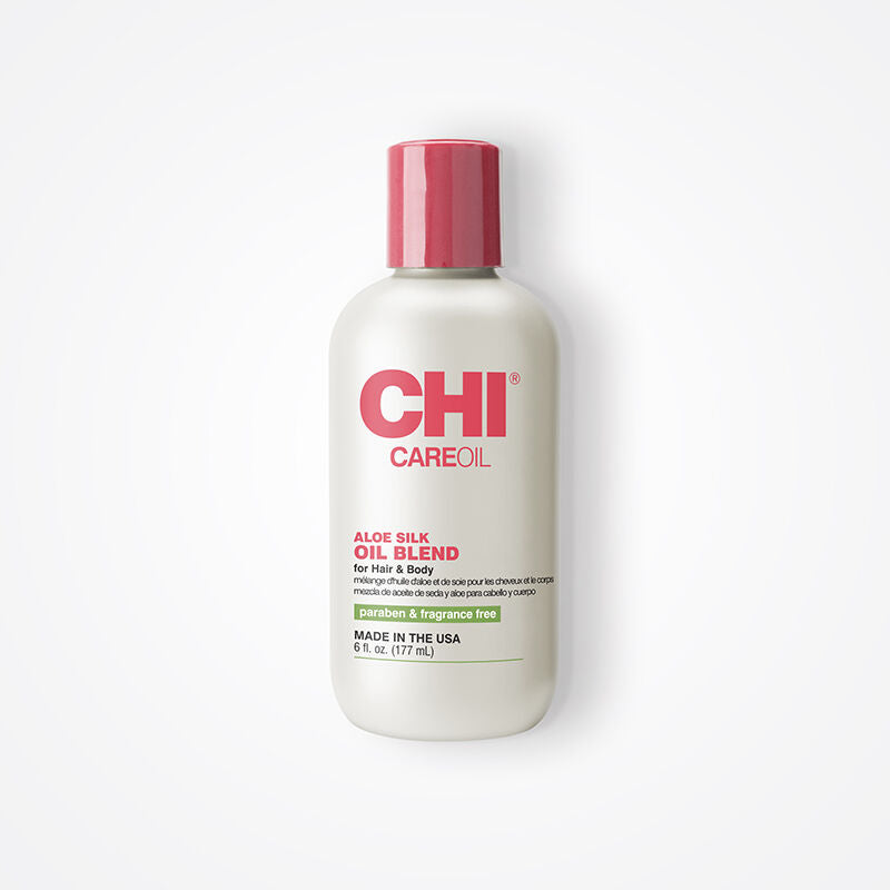 CHI ケアオイル アロエシルクオイルブレンド ハイドレーティング ヘア&スカルプオイル 6 fl oz
