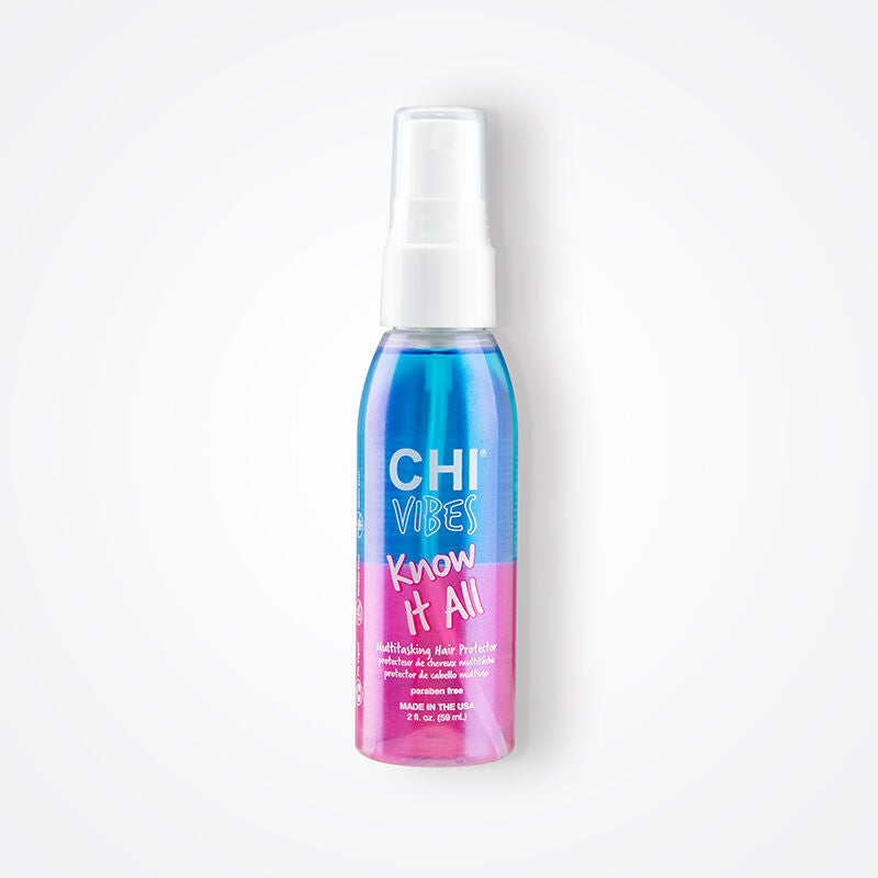 CHI Vibes "Know It All" Multitasking Hair Protector, Leave-In Treatment with Heat Protection, 2 fl oz