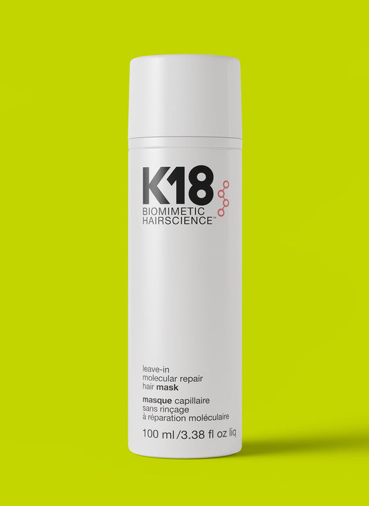 K18 Leave-In Molecular Hair Mask, Repairs Dry or Damaged Hair, Reverse Hair Damage from Bleach, Color, Chemical Services & Heat 3.38 fl oz