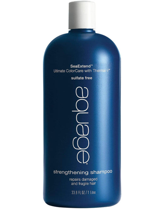 AQUAGE Strengthening Shampoo, Color-Safe & Heat Protective Formula, Travel Size 33.8 fl oz