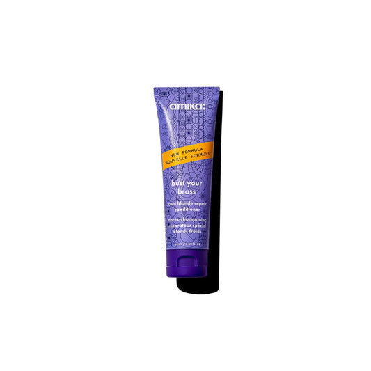 Amika Bust Your Brass Cool Blonde Strength Repair Conditioner – 2 oz