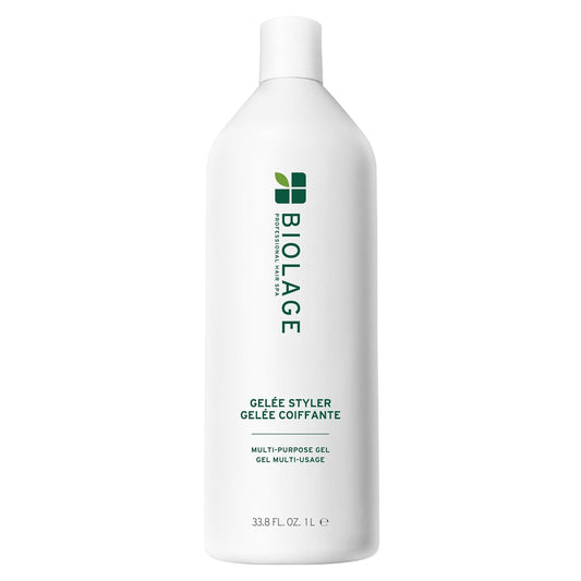 Biolage Styling Gelée Firm Hold, Adds Shine & Controls Frizz Gel Styler for All Hair Types Vegan & Cruelty-Free 33.8 fl oz