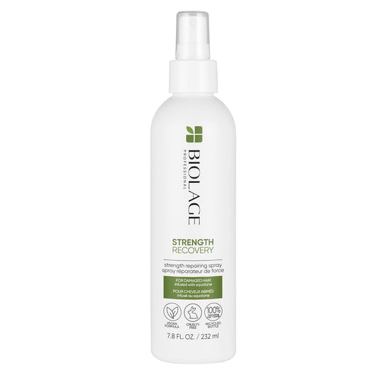 Biolage Strength Recovery Repairing Spray – Strengthens & Protects Damaged, Color-Treated Hair with Olive Squalane & Vegan Proteins 7.8 fl oz
