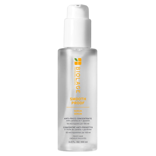 Biolage Smooth Proof Serum Hydrates & Heals Brittle Strands Frizz Control Hair Serum with Camellia Oil & Glycerin 3.4 fl oz