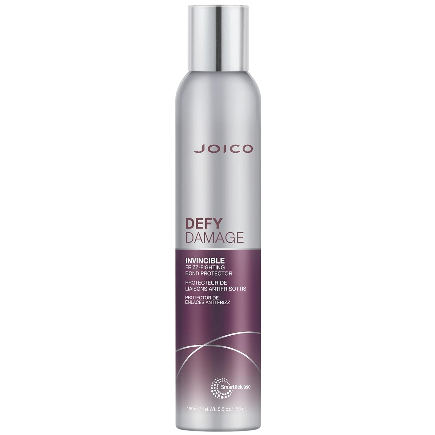 Joico Defy Damage Invincible Frizz-Fighting Bond Protector24-Hour Frizz ProtectionThermal Heat & Humidity Protection Boosts Shine & Reduces Breakage Leave-In Spray 5.5 fl oz