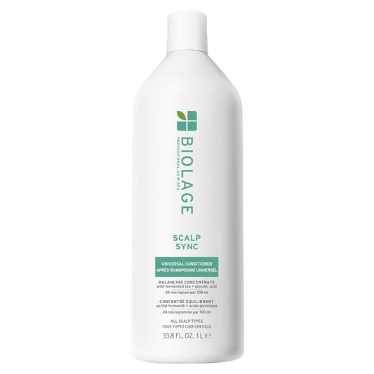 Biolage Scalp Sync Universal Conditioner – Nourishing & Hydrating for All Scalp Types with Fermented Tea Blend & Glycolic Acid, Vegan & Paraben-Free 33.8 fl oz