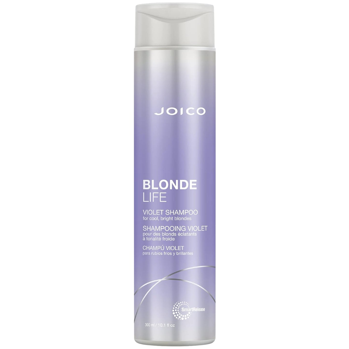 Joico Blonde Life Violet Shampoo - Sulfate-Free Shampoo for Cool & Bright Blonde Hair, Neutralizes Brassy & Yellow Tones, Boosts Shine with Monoi & Tamanu Oil, 10.1 fl oz