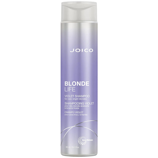 Joico Blonde Life Violet Shampoo - Sulfate-Free Shampoo for Cool & Bright Blonde Hair, Neutralizes Brassy & Yellow Tones, Boosts Shine with Monoi & Tamanu Oil, 10.1 fl oz