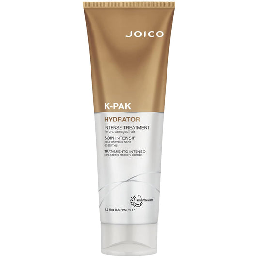 Joico KPak Hydrator Intense Treatment for Dry Damaged Hair Boost Shine Improve Elasticity Instant Hydration and Softness with Keratin and Evening Primrose Oil 8.5 fl oz