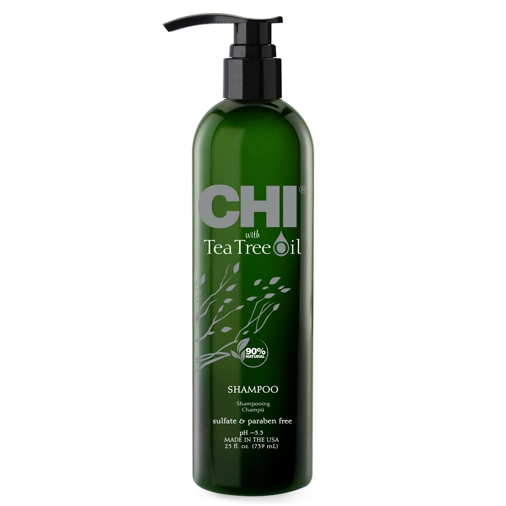 CHI Tea Tree Oil Shampoo Strengthening Cleanser Removes Impurities 25 fl oz