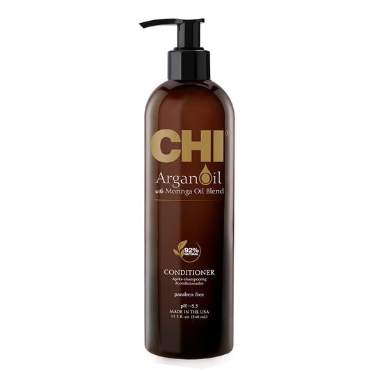 CHI Argan Oil Conditioner Replenishes Moisture Enhances Strength Protects Against Damage Sulfate Paraben Cruelty-Free 11.5 fl oz