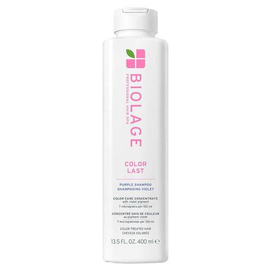 Biolage Color Last Purple Shampoo – pH Balancing for Color-Treated Blonde Hair, Neutralizes Brass, Vegan, 13.5 fl oz
